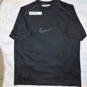 NIKE DRI-FIT MENS BLACK SHIRT WITH NIKE - SIZE MED